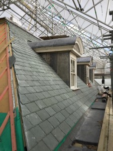 Natural slate roof