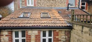 Domestic re-roof, single lap clay tiles